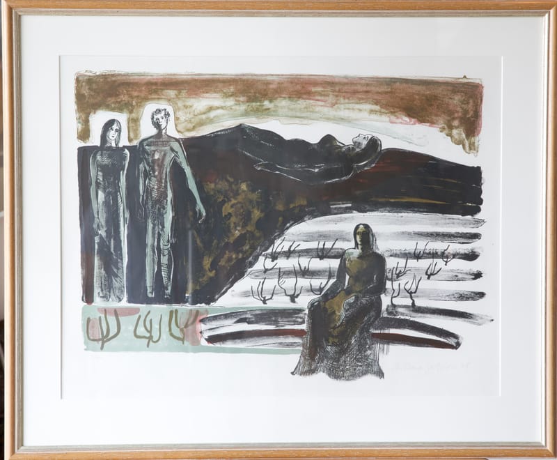 (98/99S) ZWEI MYSTERIÖS ANMUTENDE LITHOGRAFIEN, KONVOLUT