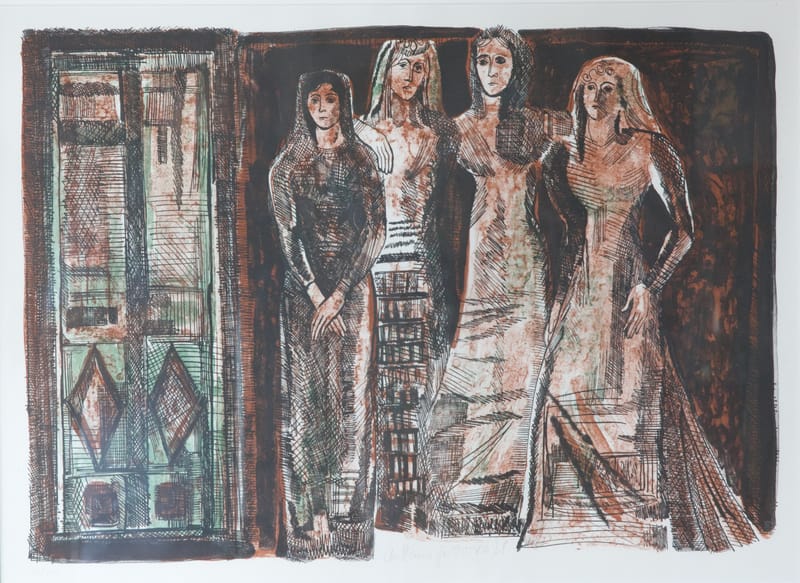 (98/99S) ZWEI MYSTERIÖS ANMUTENDE LITHOGRAFIEN, KONVOLUT