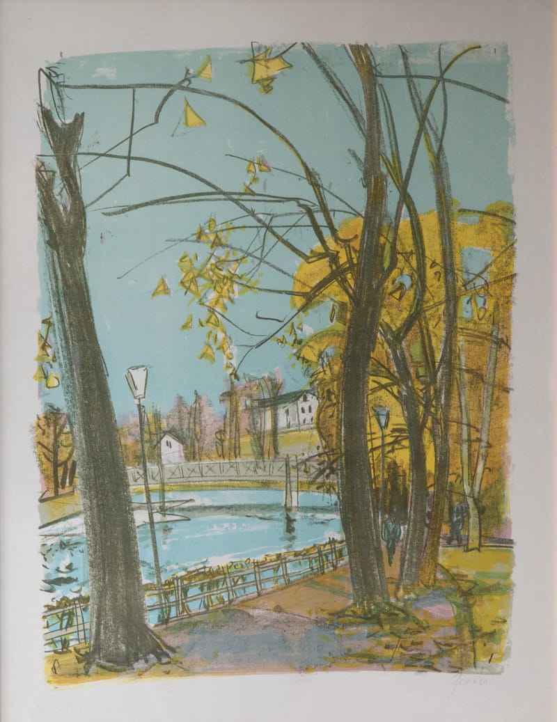 (95/96S) RUDOLF ZENDER, ZWEI LITHOGRAFIEN, KONVOLUT