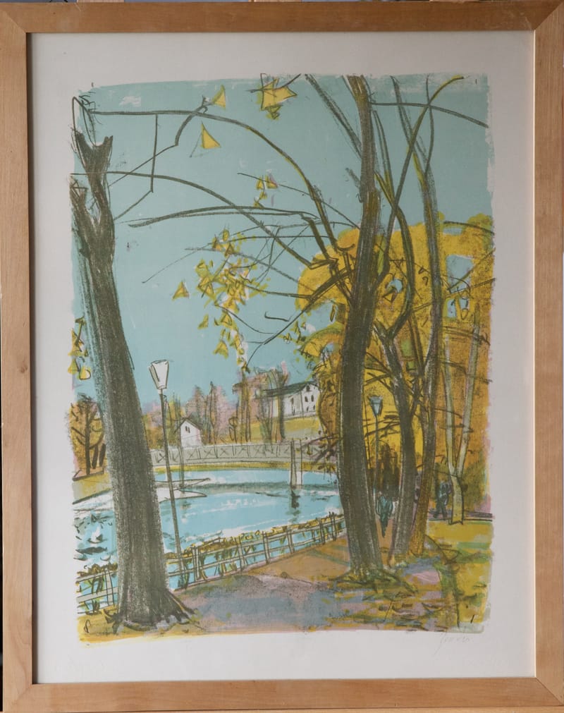 (95/96S) RUDOLF ZENDER, ZWEI LITHOGRAFIEN, KONVOLUT