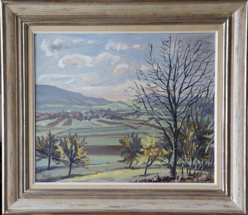 (90S) HERBSTLANDSCHAFT, SIGNIERT, VERMUTLICH SCHWEIZER KÜNSTLER