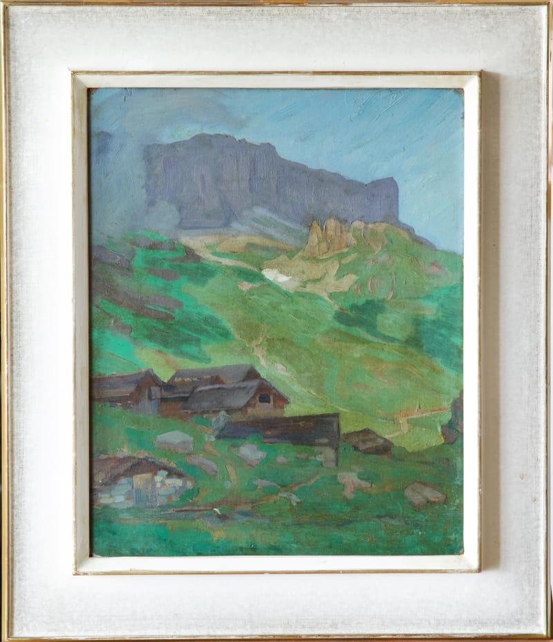 (84S) AM KLAUSENPASS, SCHWEIZER MALER