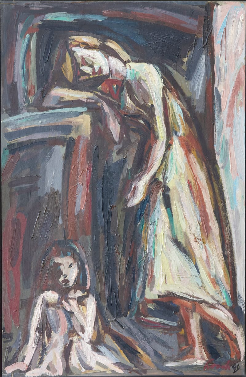 (131S) KARL HOSCH, MUTTER UND KIND