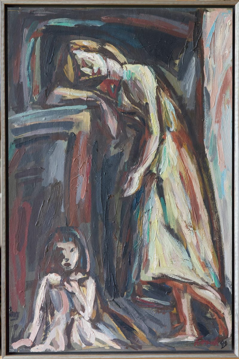 (131S) KARL HOSCH, MUTTER UND KIND