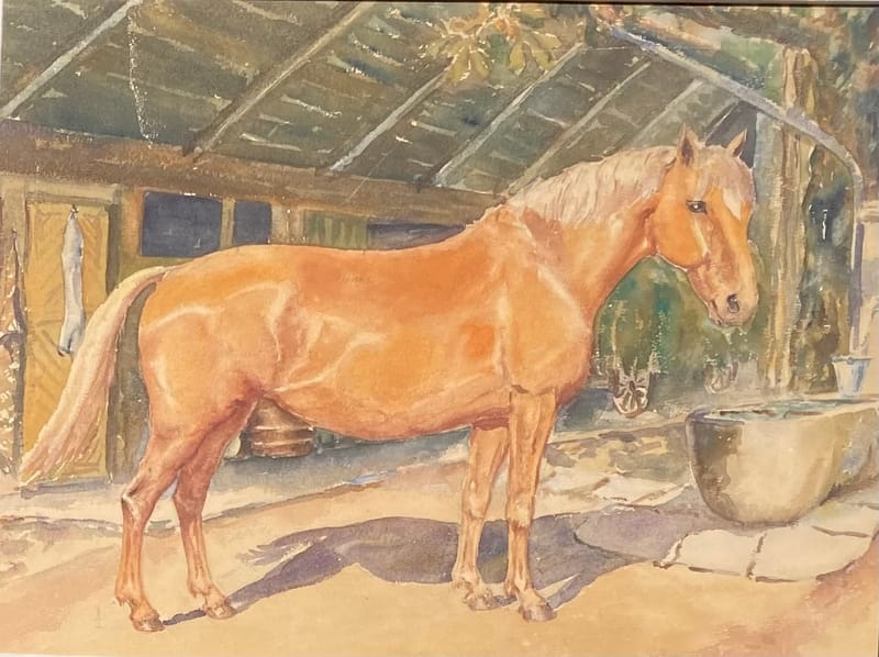 (59W) „FLORY“ VOR DEM BAUERNHAUS VON GEORGES TRINCOT