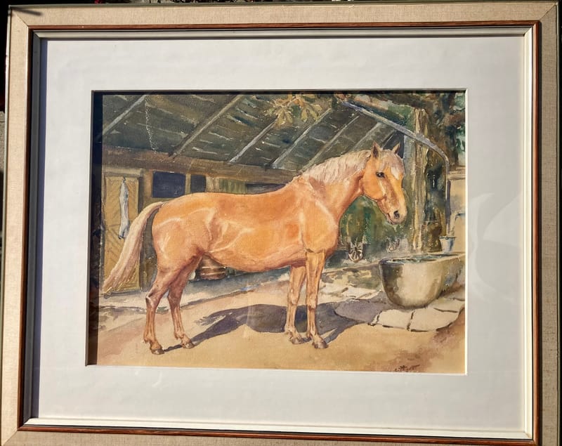 (59W) „FLORY“ VOR DEM BAUERNHAUS VON GEORGES TRINCOT