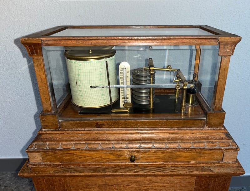 (258W) antiker Barograph