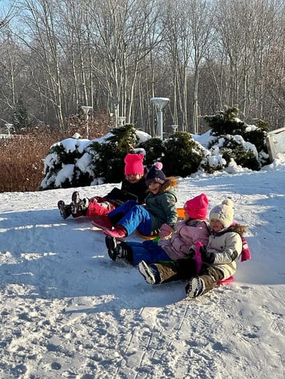 WRESZCIE ZIMOWE HARCE NA ŚNIEGU