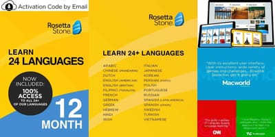 LEARN MORE LANGUAGES WITH ROSETTA STONE SOFTWARE & GET 50% OFF SITEWIDE