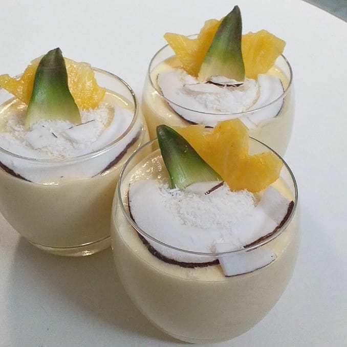 Mousse ananas coco