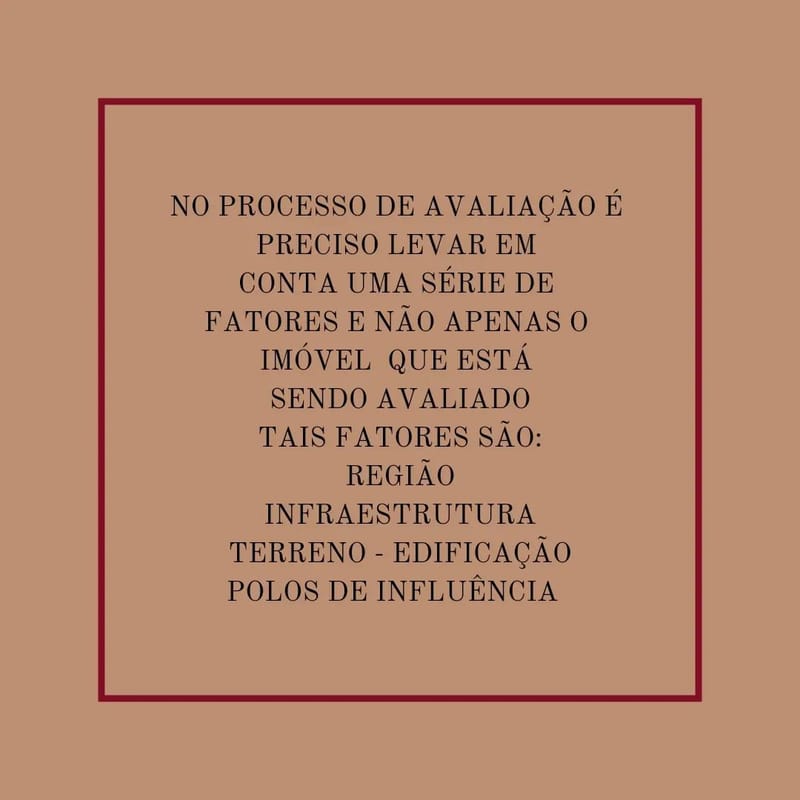 No processo de avaliação é preciso