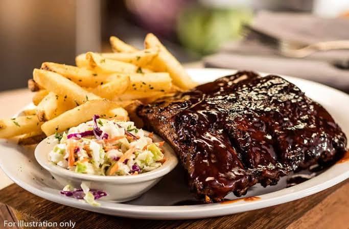 Ribs with chips