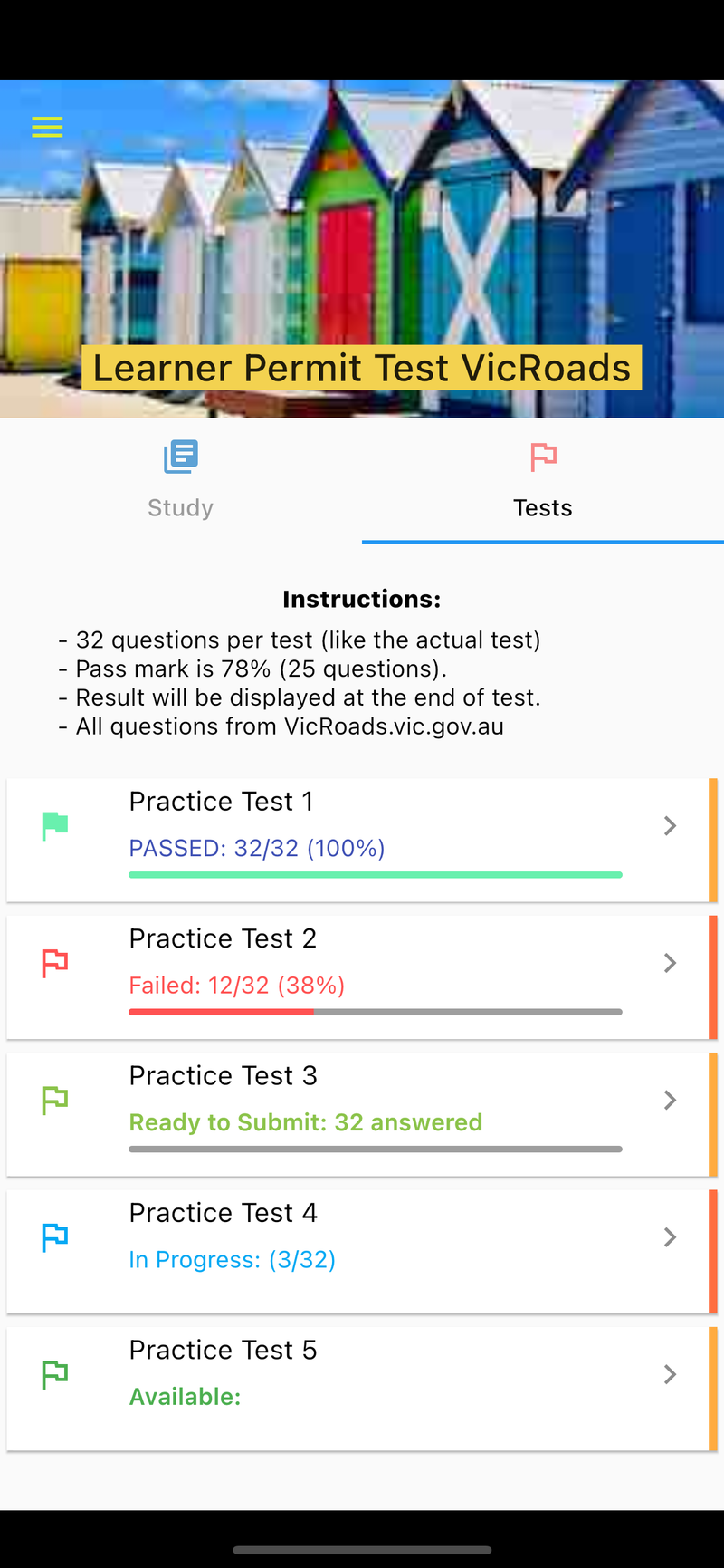 Learner Permit Driving Test - VicRoads