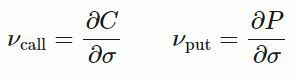 Black-Scholes: Vega Derivation