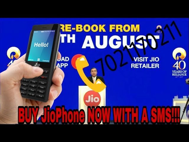 How to book JioPhone with SMS??