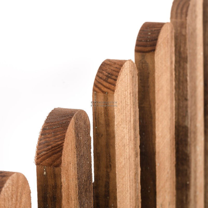 Picket Fence Round - Brown