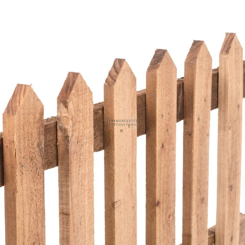 Picket Fence Pointed - Brown