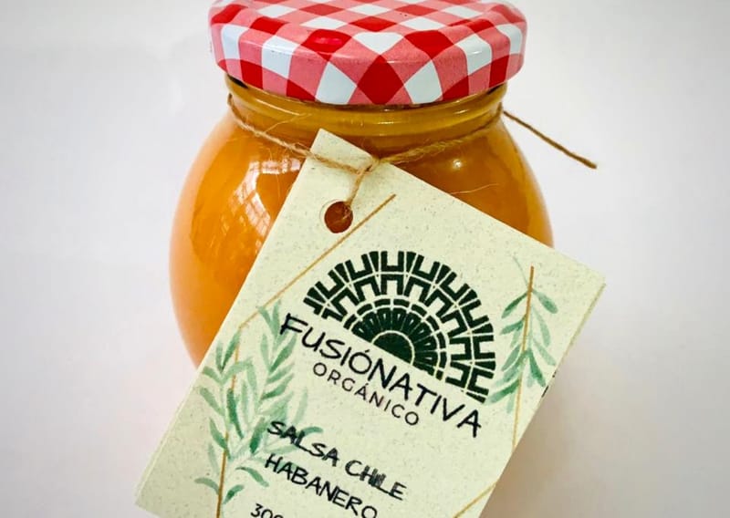 Salsa de Chile Habanero y Mango Ahumado