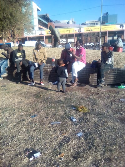 Annie Michaels and Inner City Social Support vising Homeless