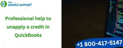 Professional help to unapply a credit in QuickBooks