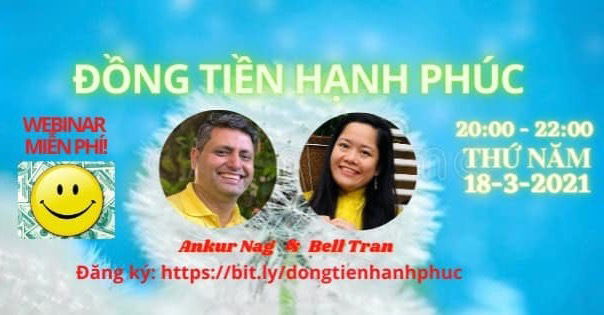 Webinar không thu phí (nhận phí từ tâm) - ĐỒNG TIỀN HẠNH PHÚC