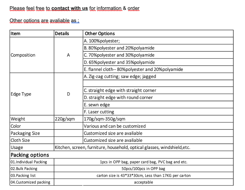 Microfiber Cleaning Towel / Terry Cloth