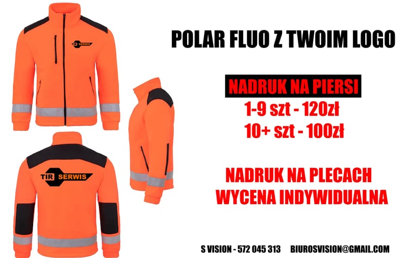 POLAR FLUO Z TWOIM LOGO od 100zł