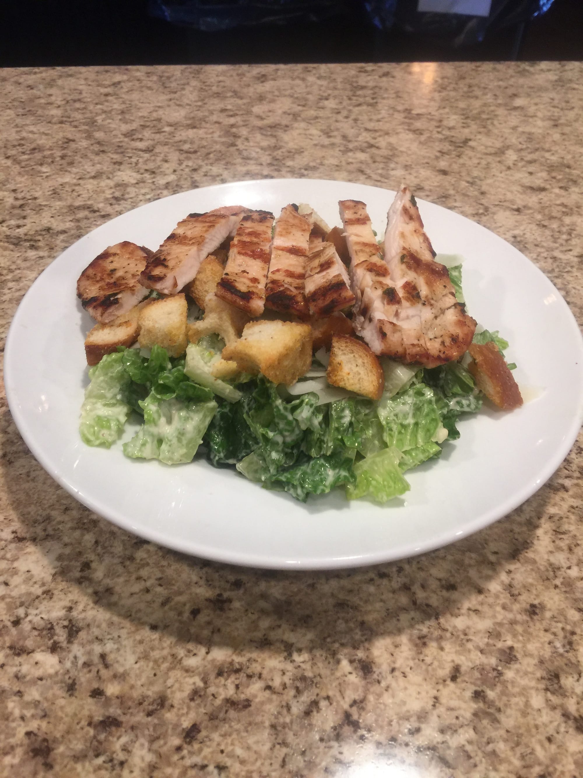 Caesar salad with grilled chicken