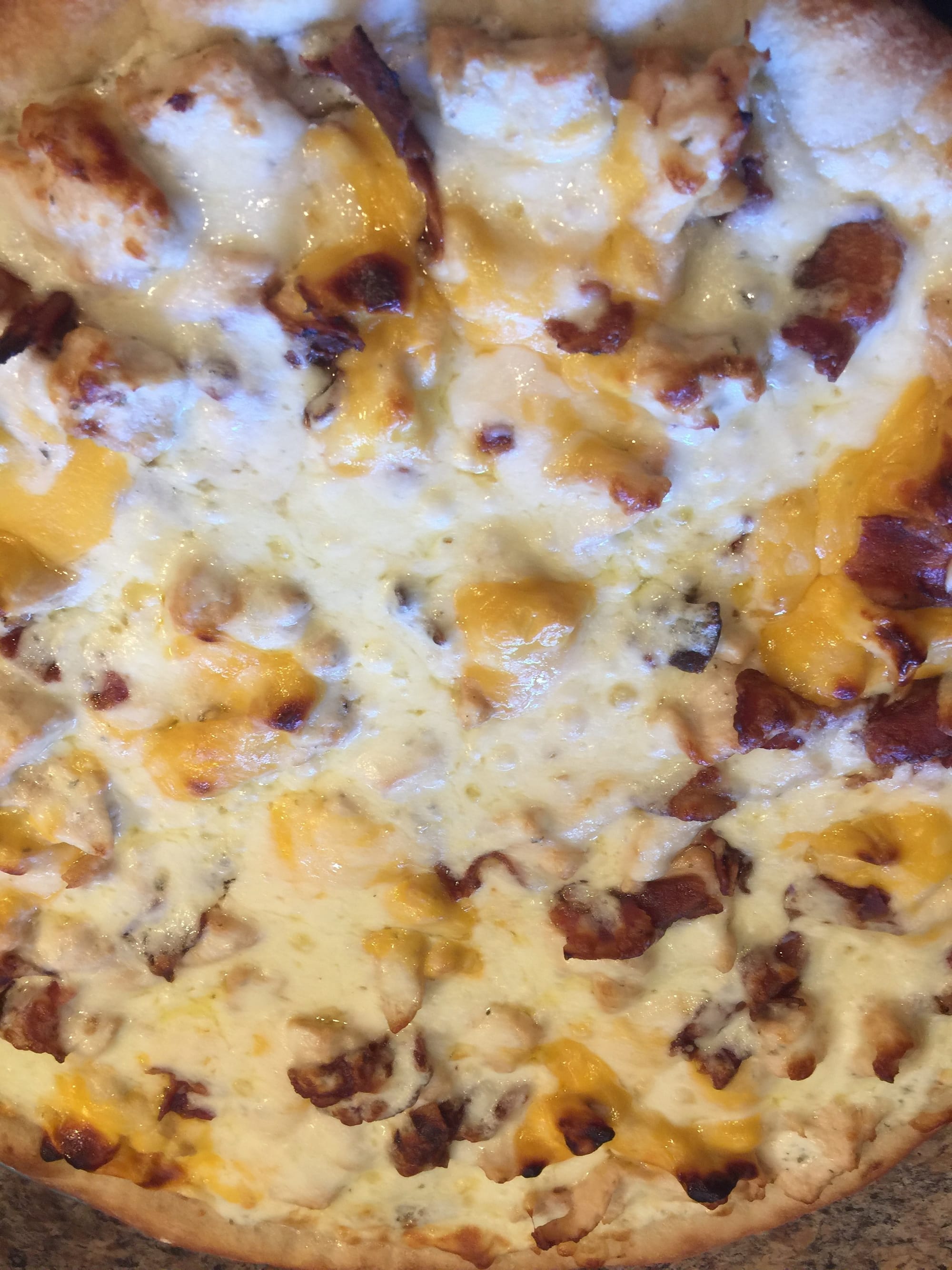 chicken bacon ranch pizza