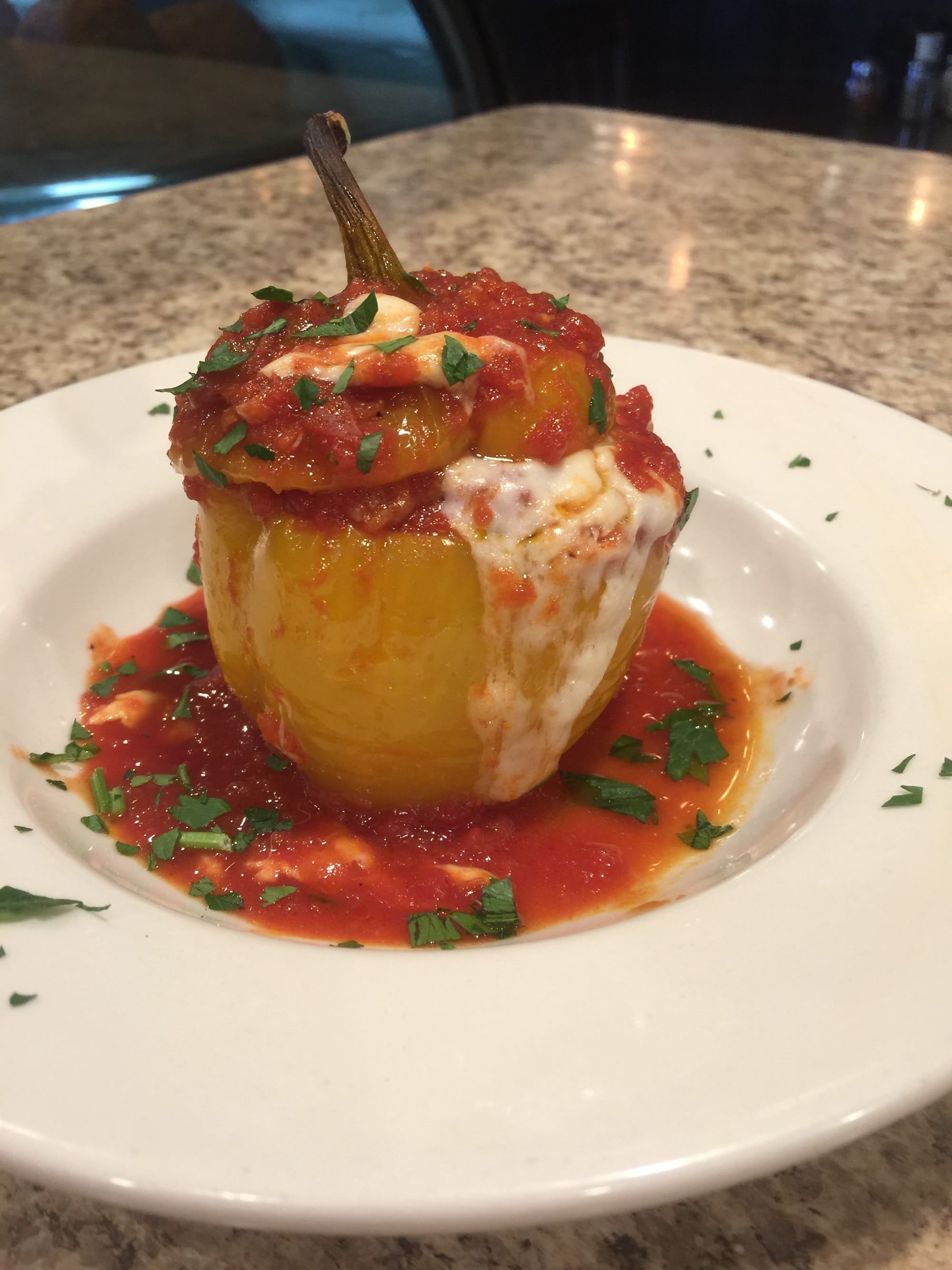 Homemade stuffed peppers