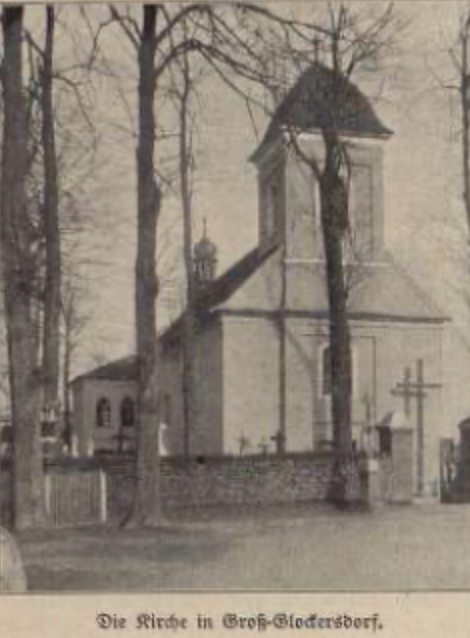 Von der Erbauung der Dörfler und der Groß-Glockersdorfer Pfarrkirche