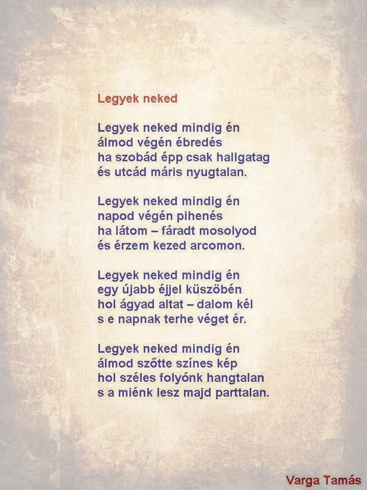 Legyek neked