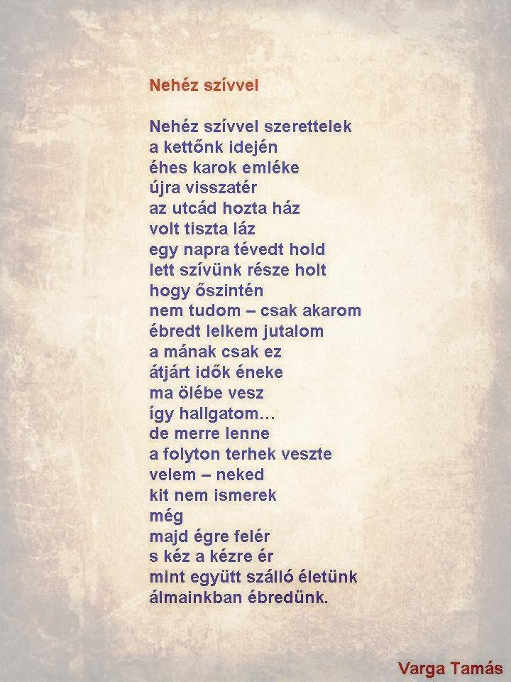 Nehéz szívvel