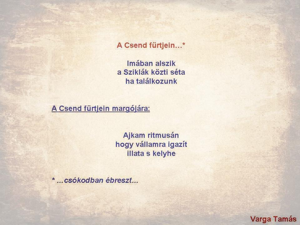 A Csend fürtjein