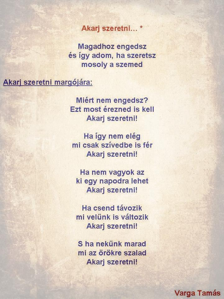 Akarj szeretni