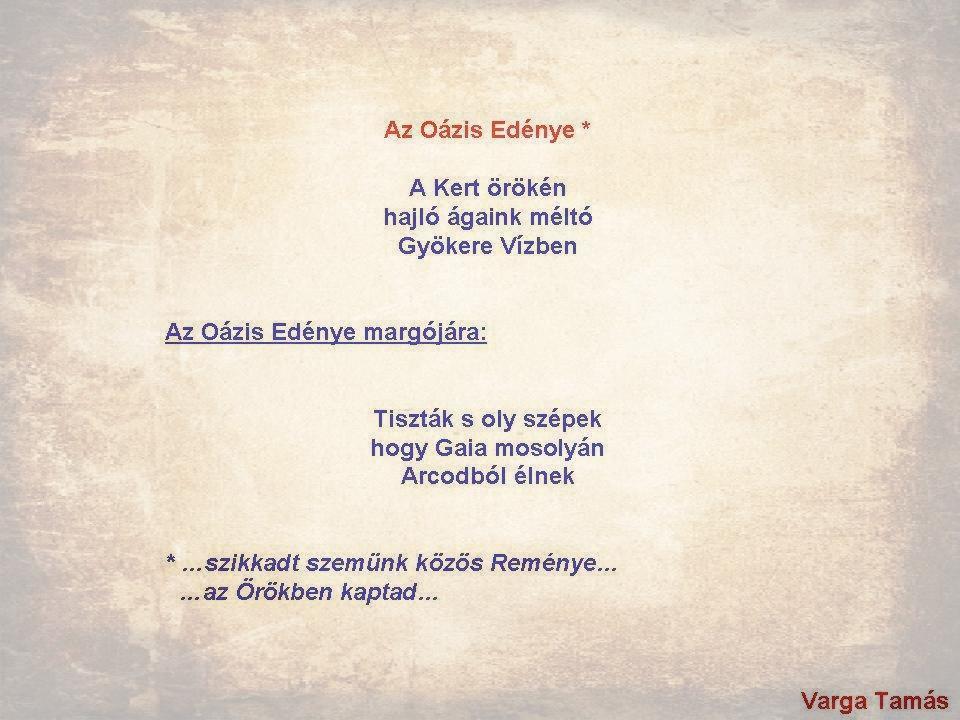 Az Oázis Edénye