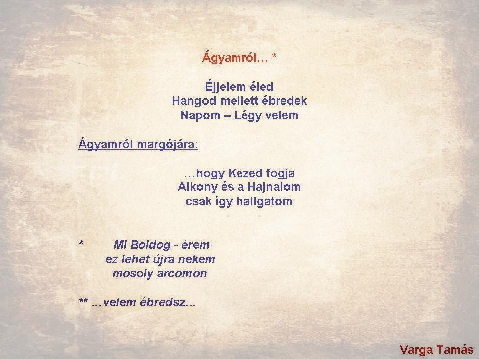 Ágyamról