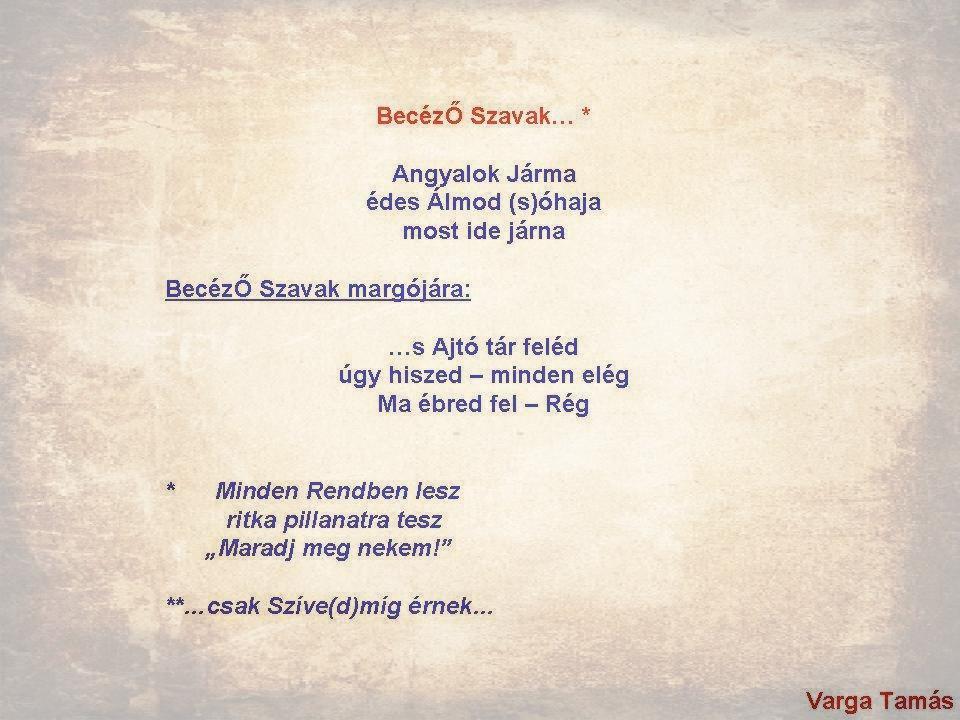 BecézŐ Szavak