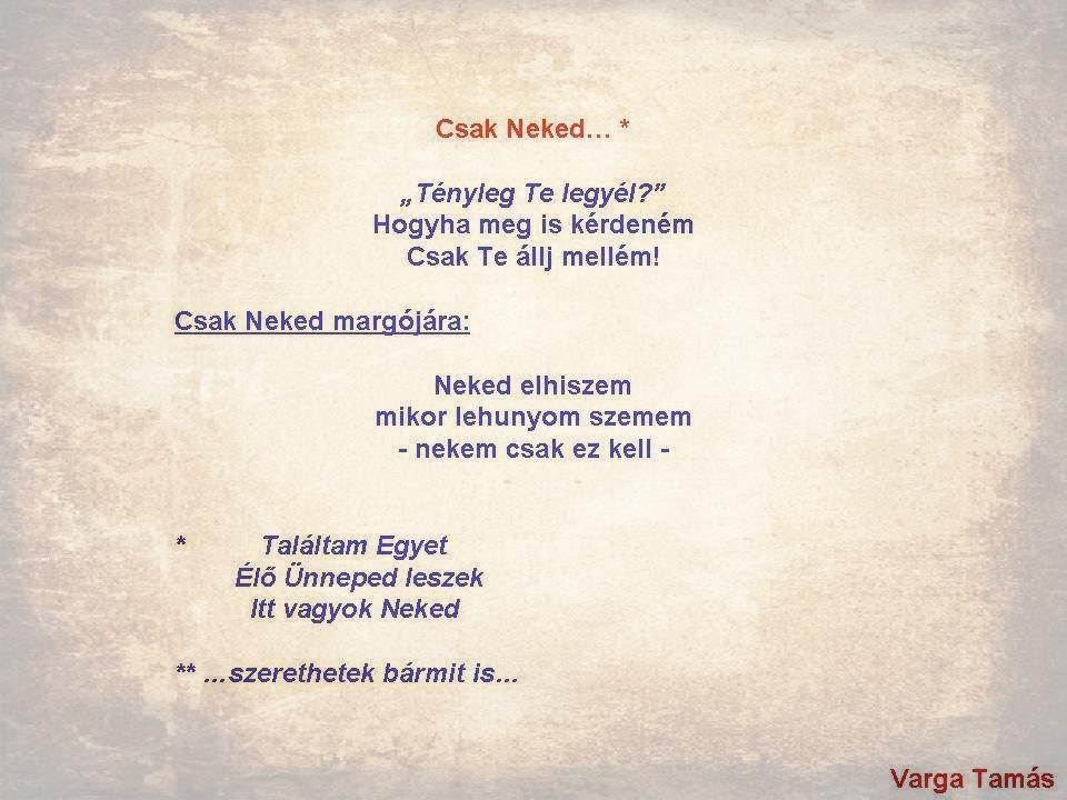 Csak Neked