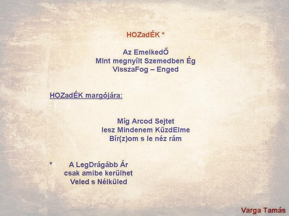 HOZadÉK