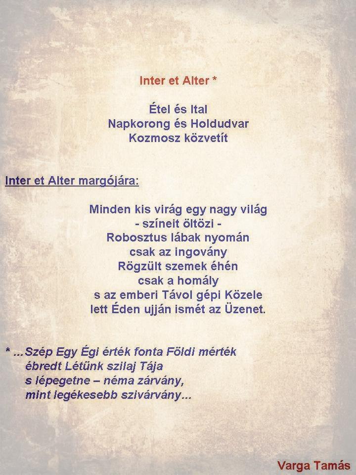 Inter et Alter
