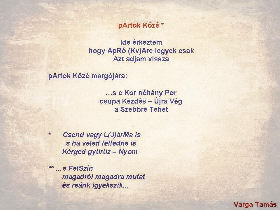 pArtok Közé