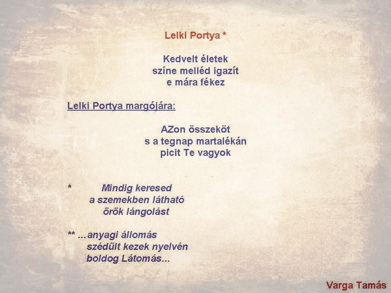 Lelki Portya