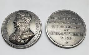 El primer homenaje numismático al general San Martín en Europa