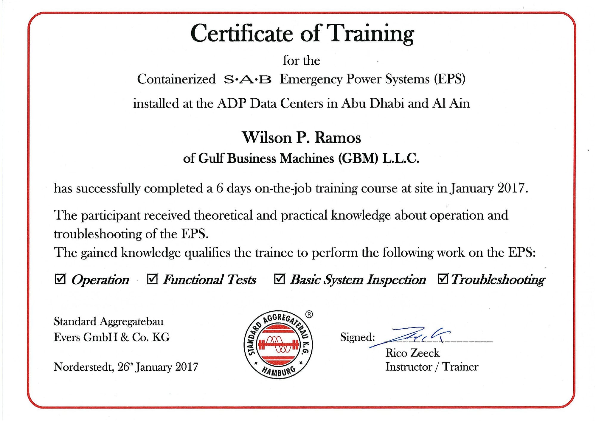 Emergency Power System