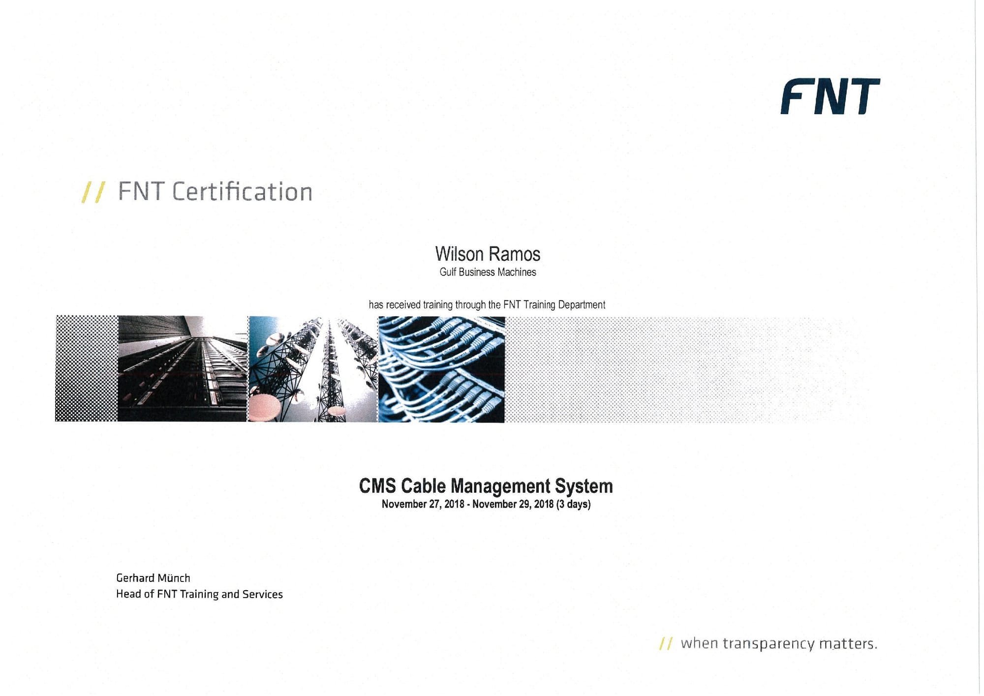 CMS Cable Management System
