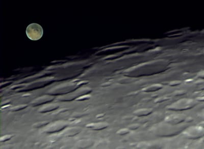 Occultation de Mars par la Lune