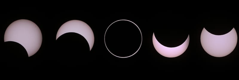 L'éclipse annulaire du 1er septembre 2016 par michel Vignand