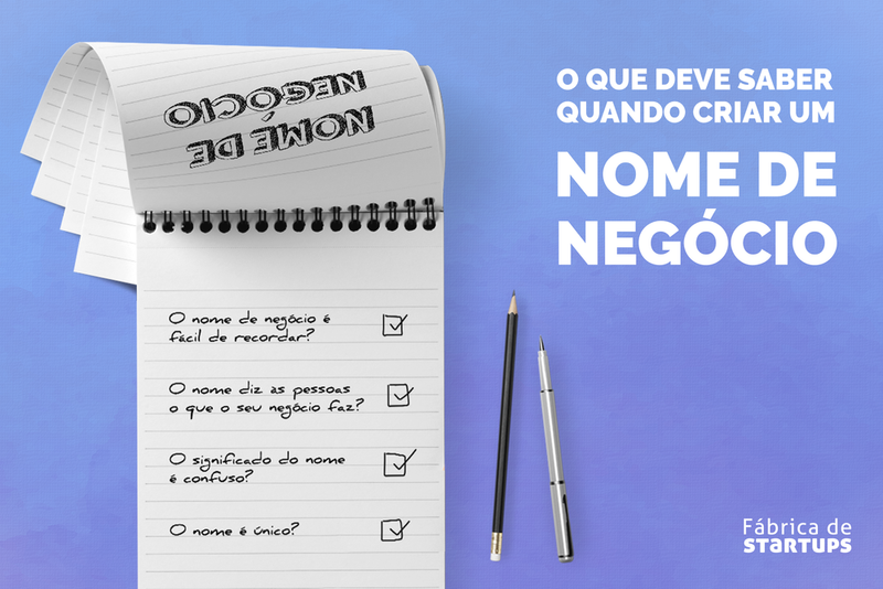 O que deve saber quando criar um nome de negócio