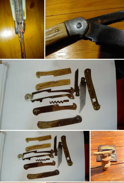 Restauration canif très ancien.